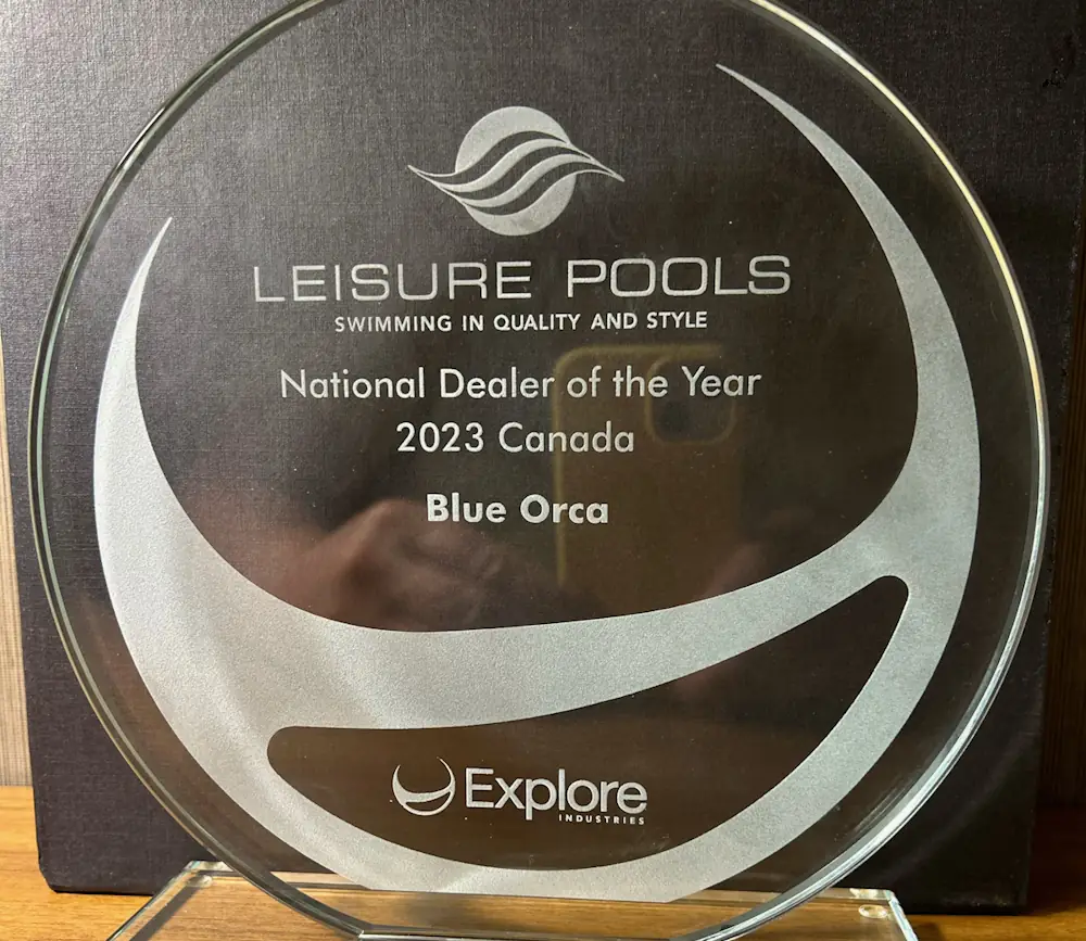 Blue Orca Pools is Leisure Pools’ Dealer of the Year 2023 – Canada West